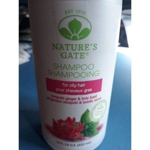 Natures gate Shampoo Awapuhi Ginger & Holy Basil for Oily hair 18oz